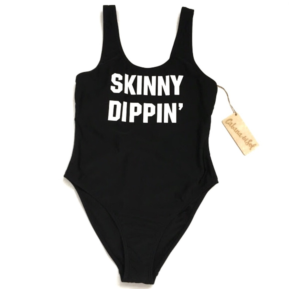 Cabana del Sol Skinny Dippin' One Piece Swimsuit - Picture 1 of 7